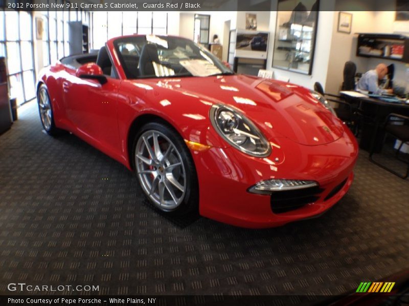 Guards Red / Black 2012 Porsche New 911 Carrera S Cabriolet