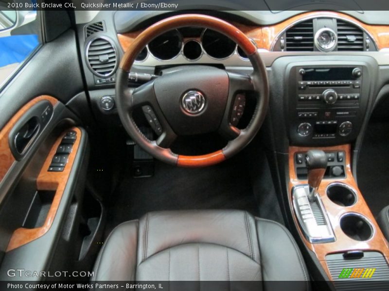 Quicksilver Metallic / Ebony/Ebony 2010 Buick Enclave CXL