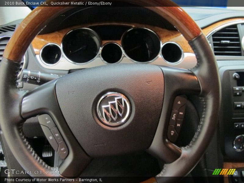 Quicksilver Metallic / Ebony/Ebony 2010 Buick Enclave CXL