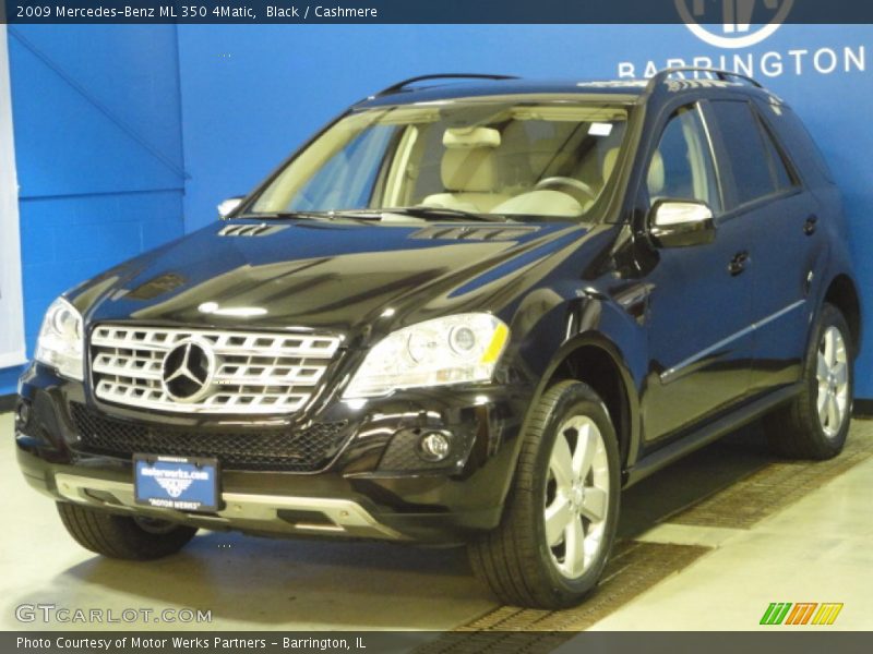 Black / Cashmere 2009 Mercedes-Benz ML 350 4Matic