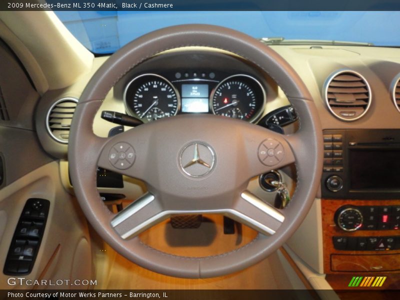 Black / Cashmere 2009 Mercedes-Benz ML 350 4Matic