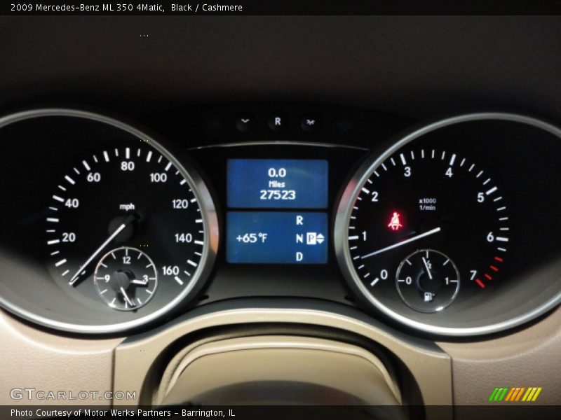 Black / Cashmere 2009 Mercedes-Benz ML 350 4Matic