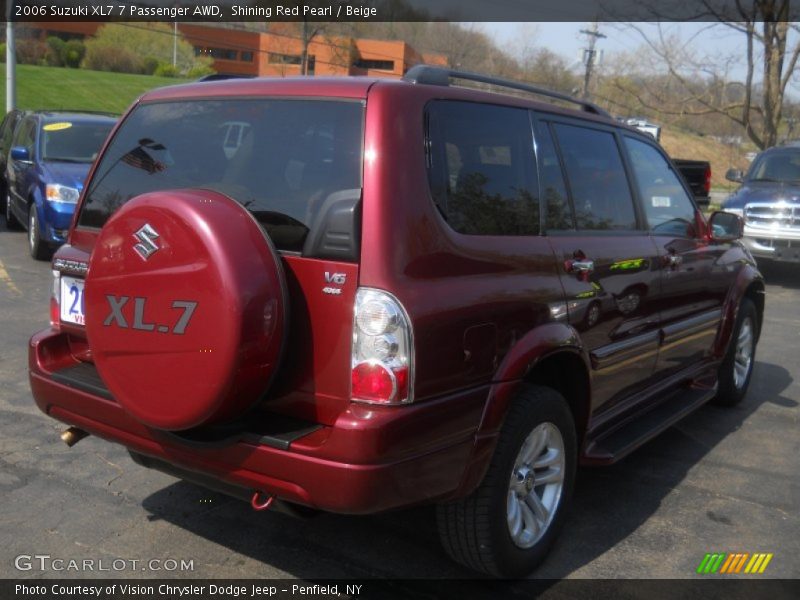Shining Red Pearl / Beige 2006 Suzuki XL7 7 Passenger AWD