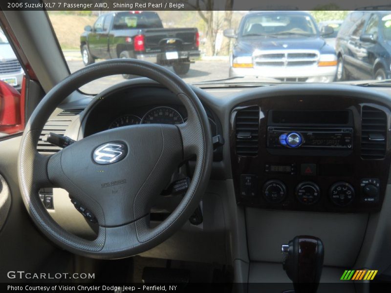 Shining Red Pearl / Beige 2006 Suzuki XL7 7 Passenger AWD