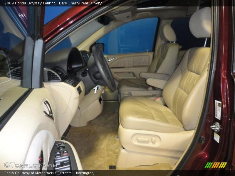 Dark Cherry Pearl / Ivory 2009 Honda Odyssey Touring