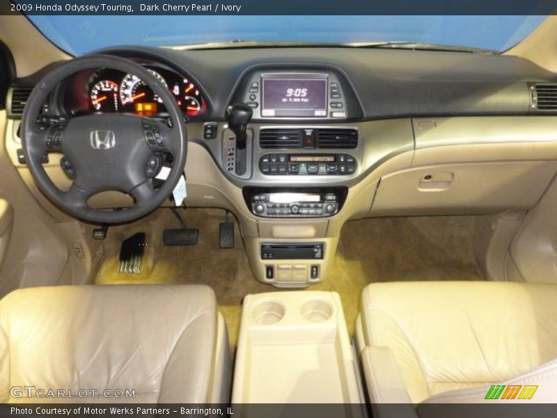 Dark Cherry Pearl / Ivory 2009 Honda Odyssey Touring