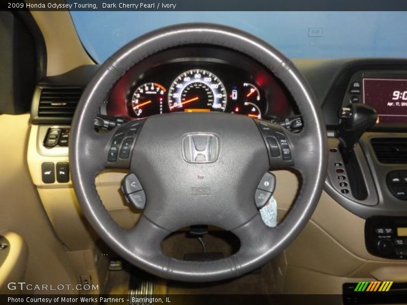 Dark Cherry Pearl / Ivory 2009 Honda Odyssey Touring