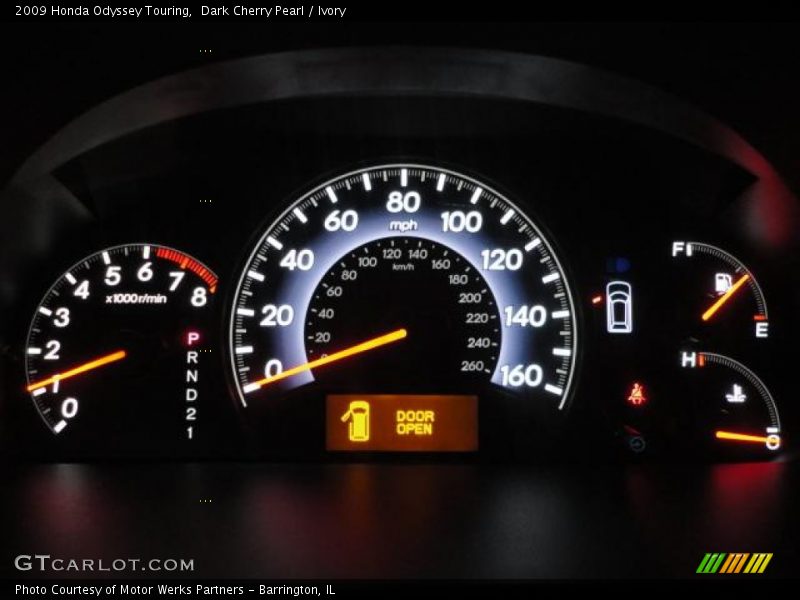 Dark Cherry Pearl / Ivory 2009 Honda Odyssey Touring