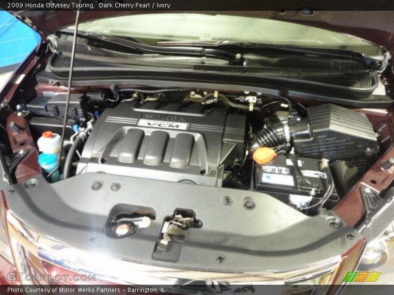 Dark Cherry Pearl / Ivory 2009 Honda Odyssey Touring