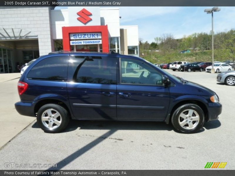 Midnight Blue Pearl / Medium Slate Gray 2005 Dodge Caravan SXT