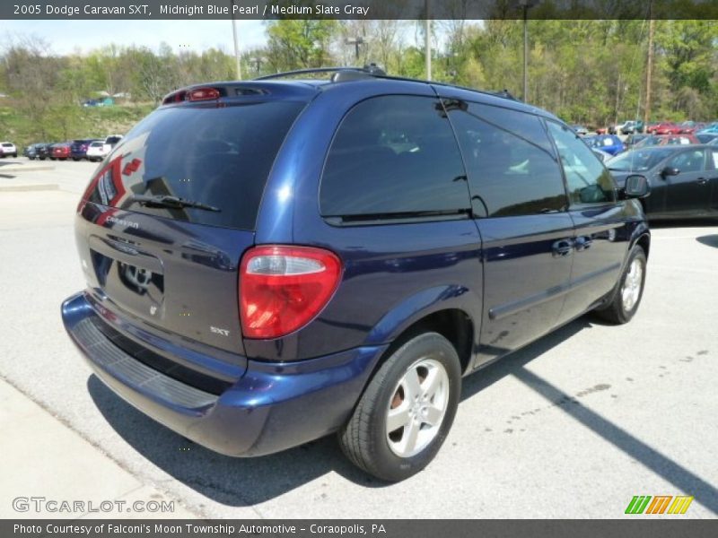 Midnight Blue Pearl / Medium Slate Gray 2005 Dodge Caravan SXT