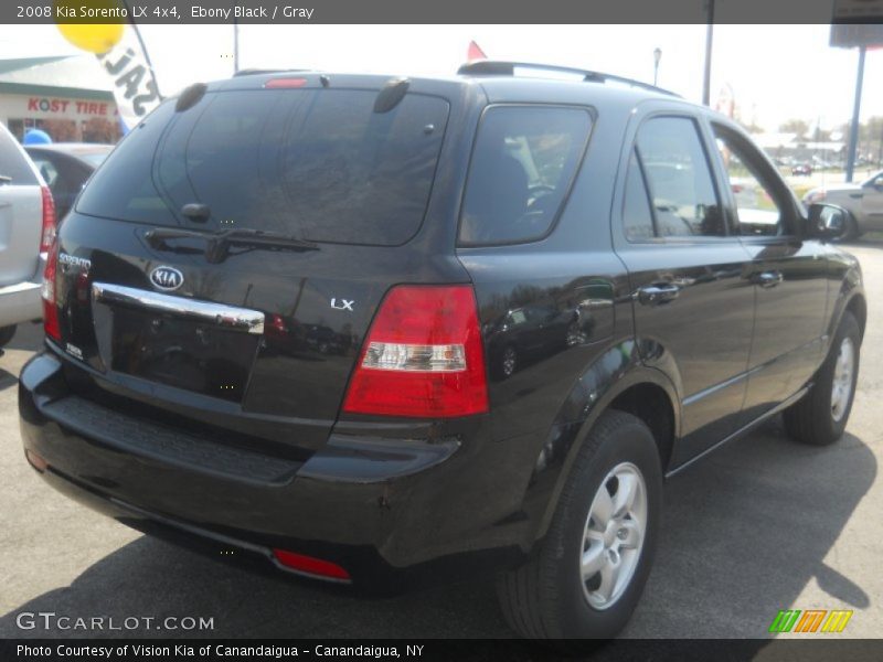 Ebony Black / Gray 2008 Kia Sorento LX 4x4
