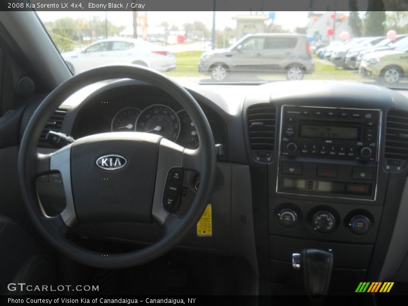 Ebony Black / Gray 2008 Kia Sorento LX 4x4