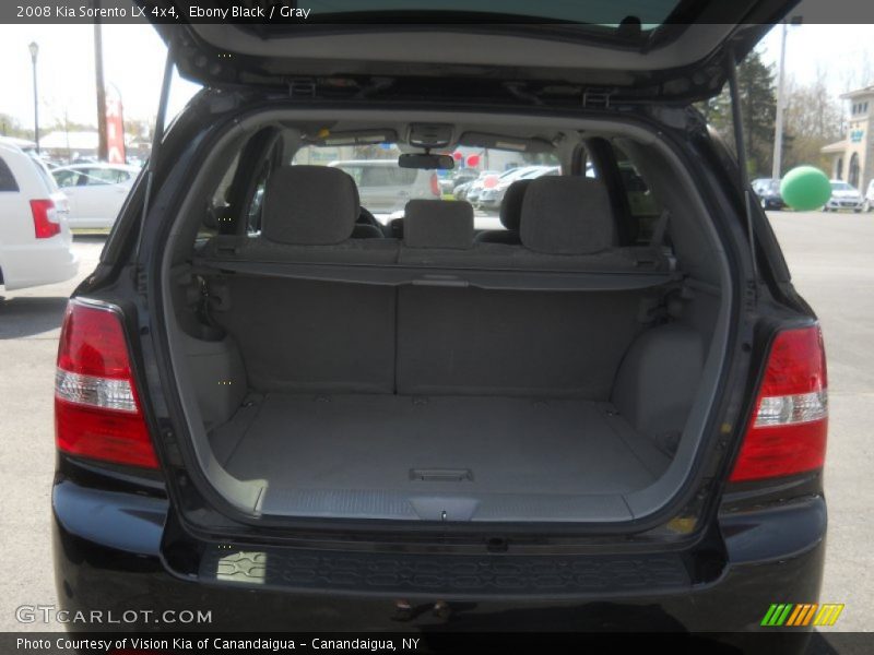 Ebony Black / Gray 2008 Kia Sorento LX 4x4