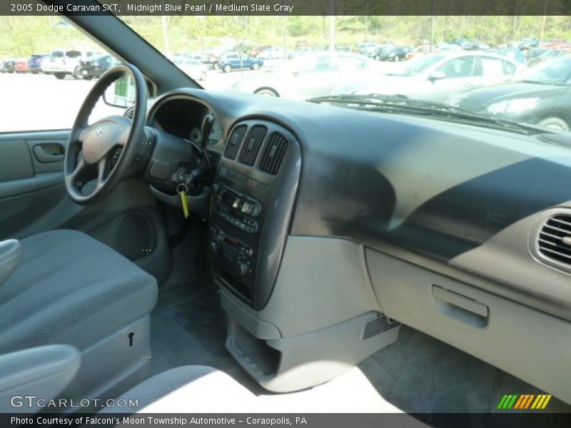 Midnight Blue Pearl / Medium Slate Gray 2005 Dodge Caravan SXT