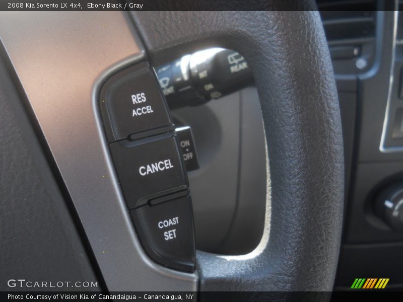 Ebony Black / Gray 2008 Kia Sorento LX 4x4