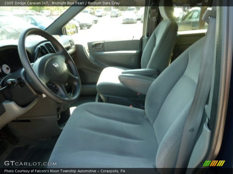 Midnight Blue Pearl / Medium Slate Gray 2005 Dodge Caravan SXT