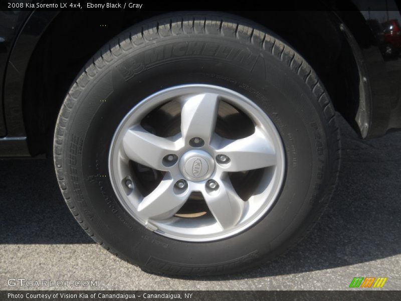 Ebony Black / Gray 2008 Kia Sorento LX 4x4
