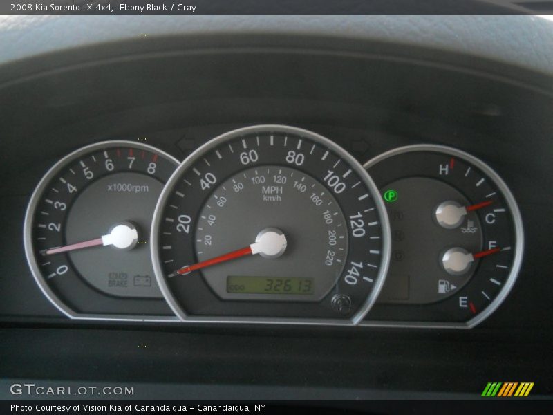 Ebony Black / Gray 2008 Kia Sorento LX 4x4