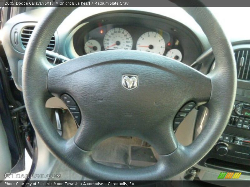 Midnight Blue Pearl / Medium Slate Gray 2005 Dodge Caravan SXT