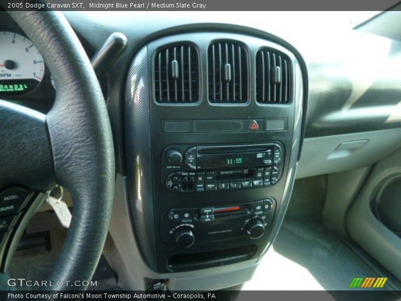 Midnight Blue Pearl / Medium Slate Gray 2005 Dodge Caravan SXT