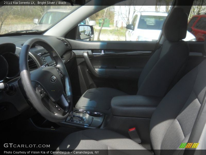 Bright Silver / Black 2011 Kia Sorento LX