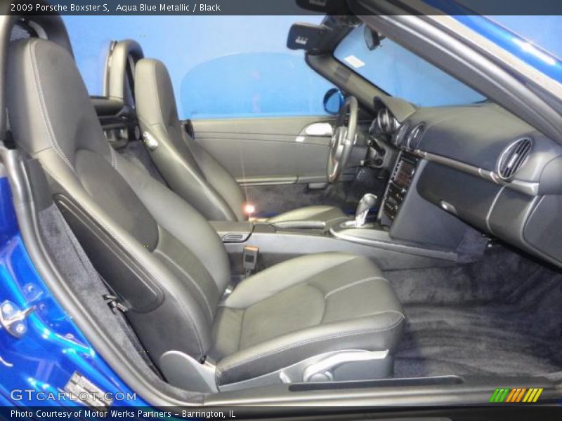 Aqua Blue Metallic / Black 2009 Porsche Boxster S