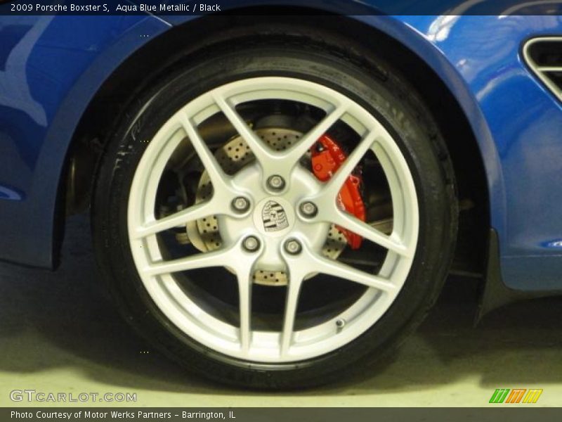 Aqua Blue Metallic / Black 2009 Porsche Boxster S