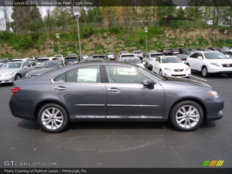 Nebula Gray Pearl / Light Gray 2012 Lexus ES 350