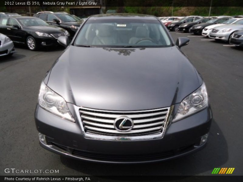 Nebula Gray Pearl / Light Gray 2012 Lexus ES 350