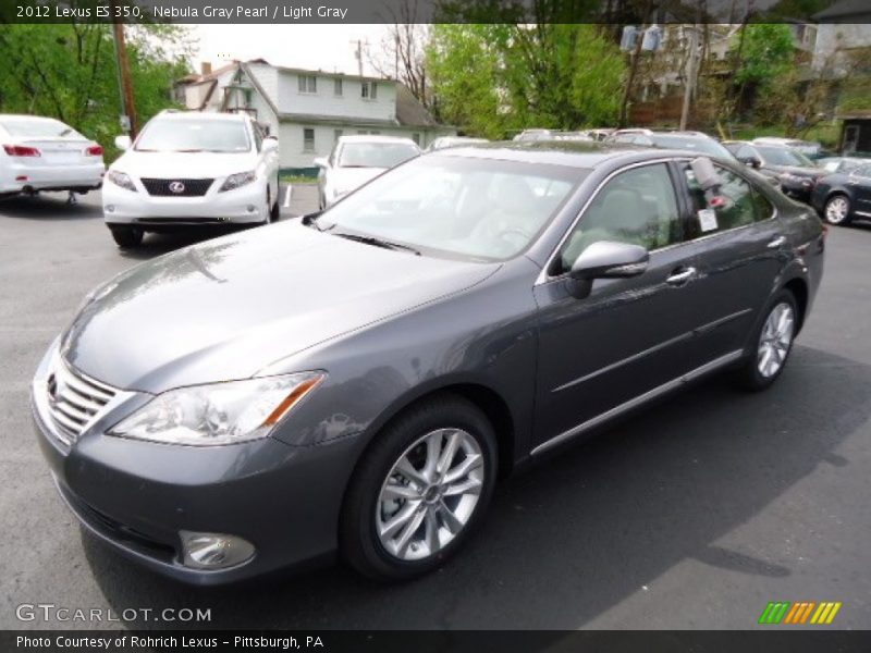 Nebula Gray Pearl / Light Gray 2012 Lexus ES 350