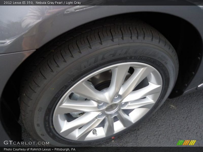 Nebula Gray Pearl / Light Gray 2012 Lexus ES 350