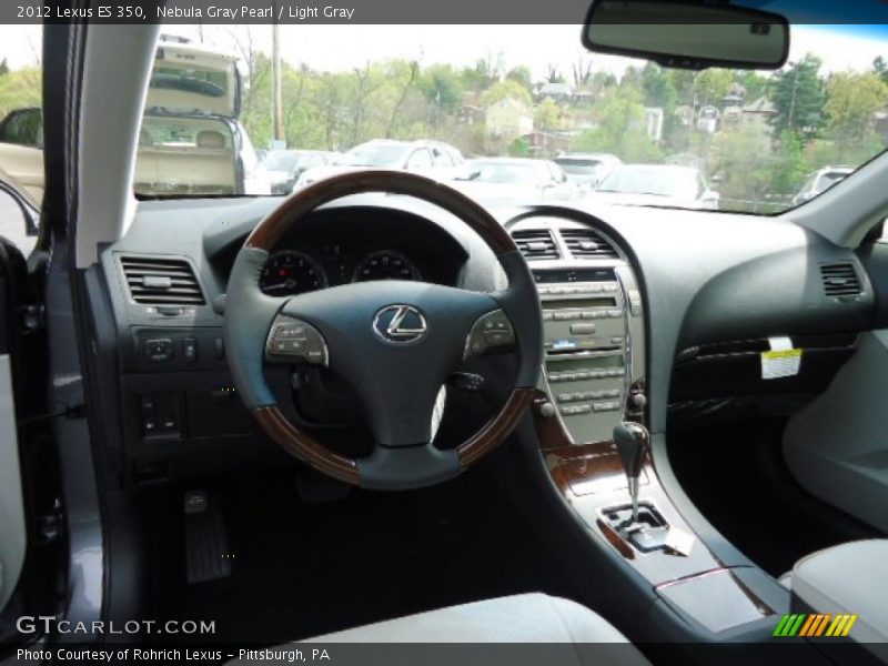 Nebula Gray Pearl / Light Gray 2012 Lexus ES 350