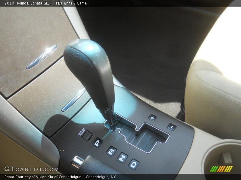 Pearl White / Camel 2010 Hyundai Sonata GLS