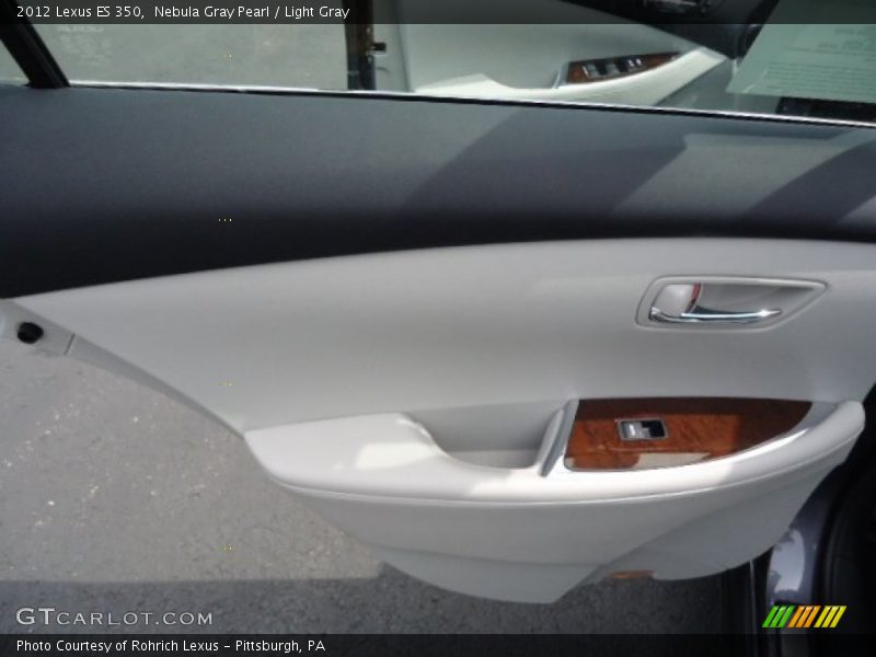 Nebula Gray Pearl / Light Gray 2012 Lexus ES 350