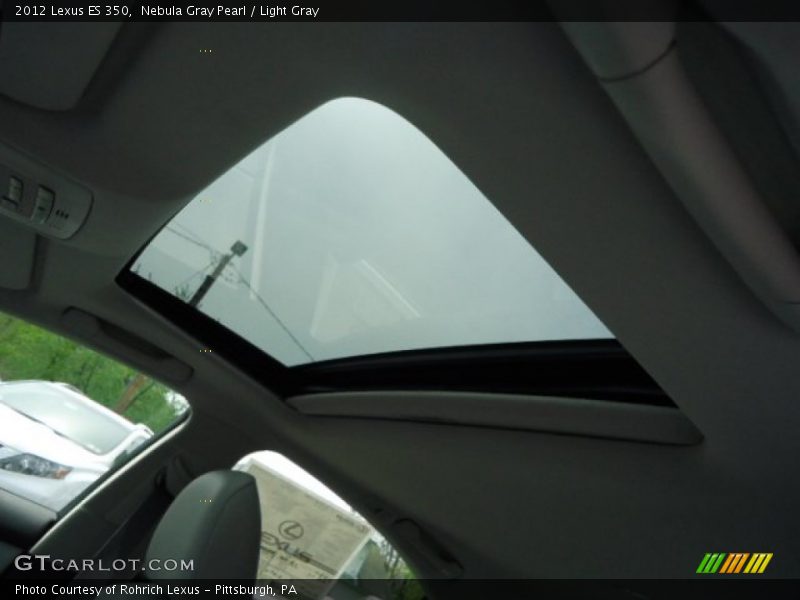 Nebula Gray Pearl / Light Gray 2012 Lexus ES 350