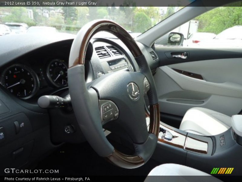Nebula Gray Pearl / Light Gray 2012 Lexus ES 350