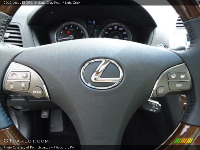 Nebula Gray Pearl / Light Gray 2012 Lexus ES 350