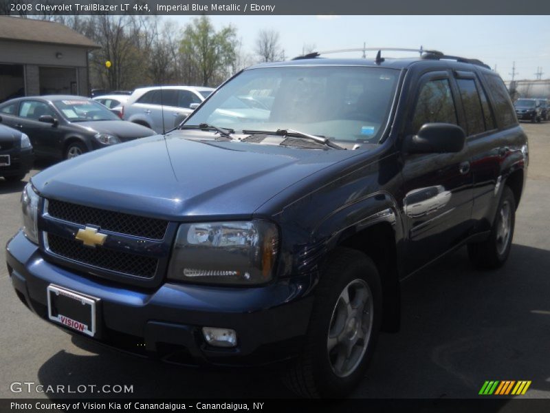 Imperial Blue Metallic / Ebony 2008 Chevrolet TrailBlazer LT 4x4