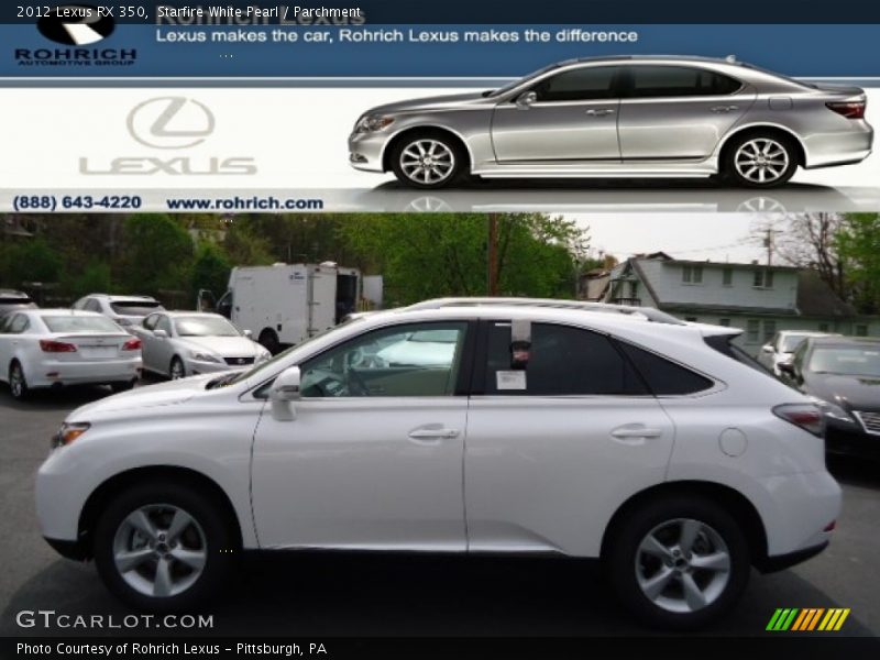 Starfire White Pearl / Parchment 2012 Lexus RX 350