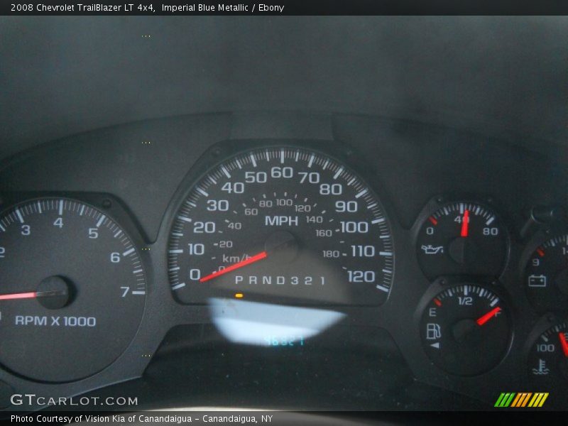 Imperial Blue Metallic / Ebony 2008 Chevrolet TrailBlazer LT 4x4