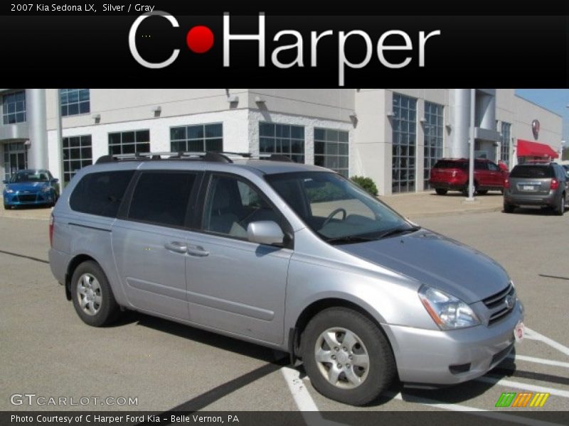 Silver / Gray 2007 Kia Sedona LX
