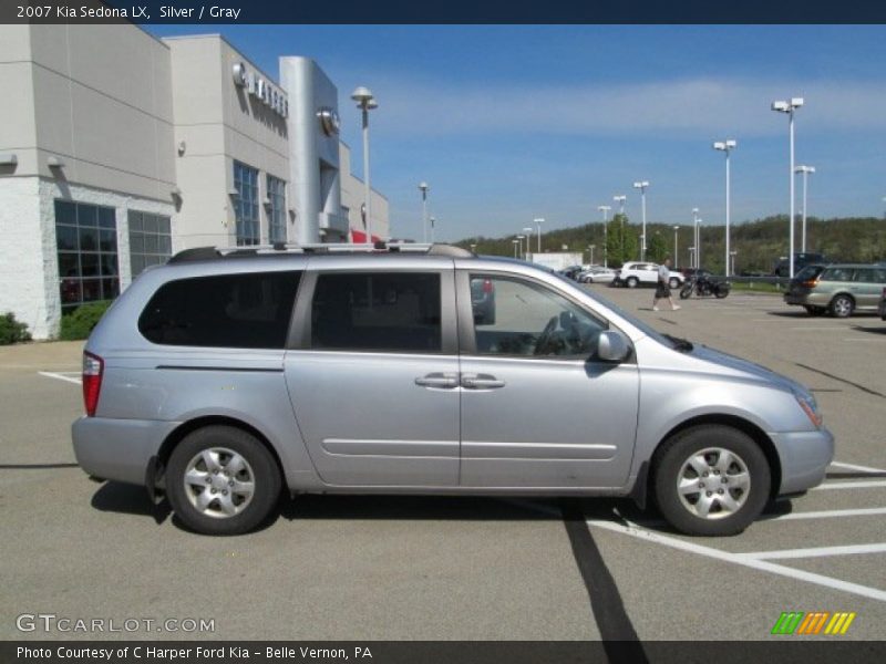 Silver / Gray 2007 Kia Sedona LX