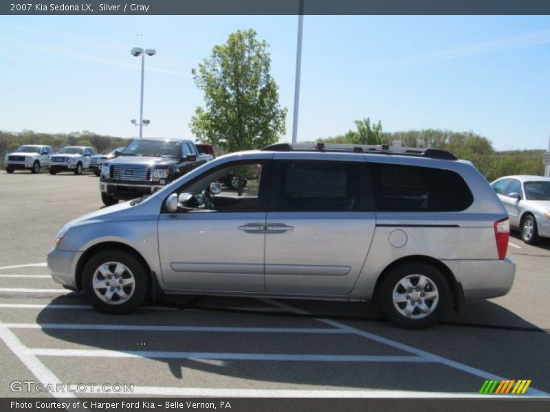 Silver / Gray 2007 Kia Sedona LX