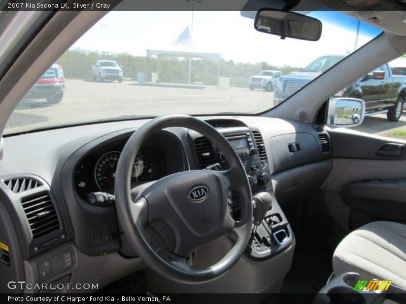 Silver / Gray 2007 Kia Sedona LX