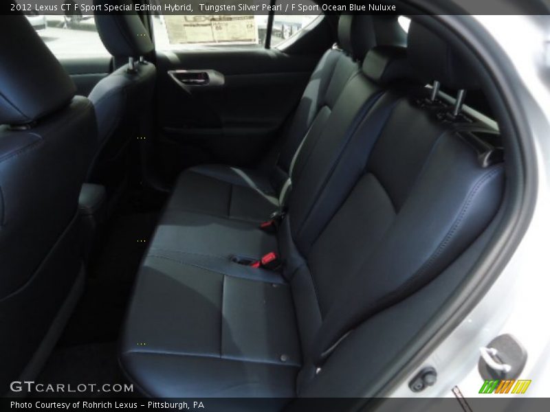 Tungsten Silver Pearl / F Sport Ocean Blue Nuluxe 2012 Lexus CT F Sport Special Edition Hybrid