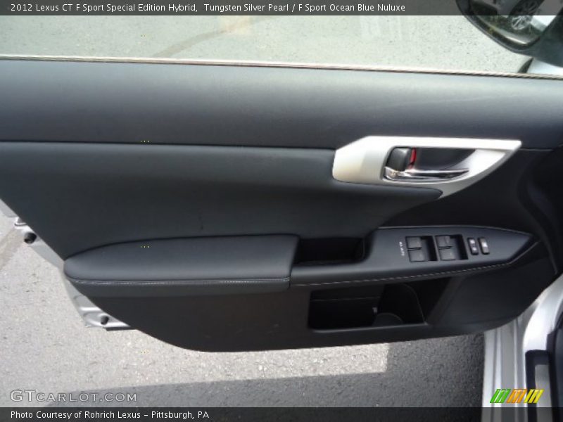 Tungsten Silver Pearl / F Sport Ocean Blue Nuluxe 2012 Lexus CT F Sport Special Edition Hybrid