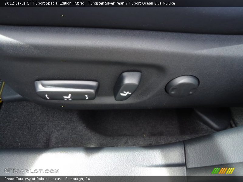 Tungsten Silver Pearl / F Sport Ocean Blue Nuluxe 2012 Lexus CT F Sport Special Edition Hybrid