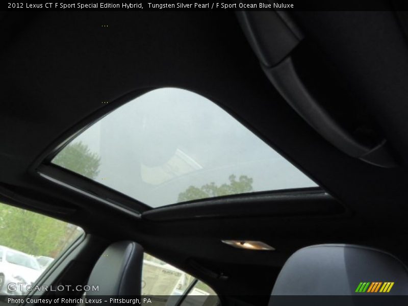 Tungsten Silver Pearl / F Sport Ocean Blue Nuluxe 2012 Lexus CT F Sport Special Edition Hybrid