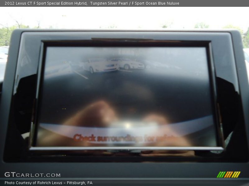 Tungsten Silver Pearl / F Sport Ocean Blue Nuluxe 2012 Lexus CT F Sport Special Edition Hybrid
